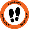 Warning: Shoe Print Up Circular v2 - Floor Sign