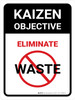Kaizen Objective Portrait - Wall Sign Kaizen Objective Portrait - Wall Sign