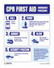 CPR First Aid Emergency Procedure - Poster CPR First Aid Emergency Procedure - Poster