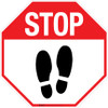 Stop Shoe Print Up v2 - Floor Sign Stop Shoe Print Up v2 - Floor Sign