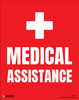 Medical Assistance (Red) - Poster