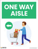 One Way Aisle (Left Arrow) - Poster One Way Aisle (Left Arrow) - Poster