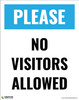 Please: No Visitors Allowed - Poster