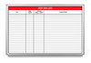 Red Tag Log Whiteboard Red Tag Log Whiteboard