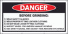 Danger Before Grinding Framed Banner Danger Before Grinding Framed Banner