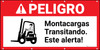 Danger Forklift Traffic Spanish ANSI Banner