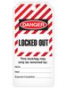 Danger Locked Out/Stiped Tag Roll