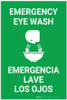 Emergency Eye Wash Bilingual Spanish - Label