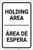 Holding Area Bilingual Spanish - Label