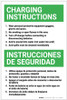 Battery Charging Instructions Bilingual Spanish - Label Battery Charging Instructions Bilingual Spanish - Label
