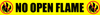 ANSI: No Open Flame - Inline Printed Floor Marking Tape ANSI: No Open Flame - Inline Printed Floor Marking Tape