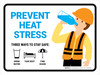 Prevent Heat Stress Three Ways Landscape - Wall Sign Prevent Heat Stress Three Ways Landscape - Wall Sign