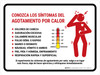 Know The Signs Of Heat Exhaustion Spanish Landscape - Wall Sign Know The Signs Of Heat Exhaustion Spanish Landscape - Wall Sign