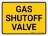 Gas Shutoff Valve Landscape - Wall Sign