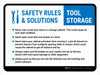 Safety Rules And Solutions Landscape - Wall Sign Safety Rules And Solutions Landscape - Wall Sign