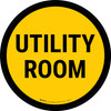 Utility Room Circular - Floor Sign Utility Room Circular - Floor Sign