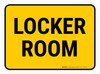 Locker Room Rectangular - Floor Sign Locker Room Rectangular - Floor Sign