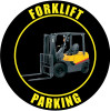 Forklift Parking Sign (Black) Forklift Parking Sign (Black)
