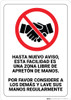 This Facility is a Handshake Free Zone Spanish Portrait - Wall Sign
