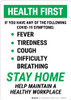 Health First: Stay Home Help Maintain A Healthy Workplace Portrait - Wall Sign Health First: Stay Home Help Maintain A Healthy Workplace Portrait - Wall Sign
