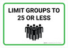 Limit Groups To 25 Or Less with Icon Landscape - Wall Sign