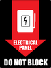 Electrical Panel Do Not Block wall sign Electrical Panel Do Not Block wall sign