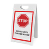 Stop: Closed Until Further Notice - A-Frame Sign