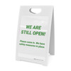 We Are Still Open! We Have Safety Practices In Place - A-Frame Sign We Are Still Open! We Have Safety Practices In Place - A-Frame Sign