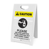 Caution: Please Use Hand Sanitizer after Unhygienic Tasks with Icon Portrait - A-Frame Sign Caution: Please Use Hand Sanitizer after Unhygienic Tasks with Icon Portrait - A-Frame Sign