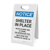 Notice: Shelter in Place We are Closed Until Further Notice ANSI Portrait - A-Frame Sign Notice: Shelter in Place We are Closed Until Further Notice ANSI Portrait - A-Frame Sign