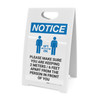 Notice: Make Sure You Are Keeping 6ft Apart with Icon Portrait - A-Frame Sign Notice: Make Sure You Are Keeping 6ft Apart with Icon Portrait - A-Frame Sign