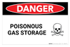 Danger: Poisonous Gas Storage - Wall Sign