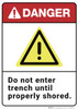 Danger: Do Not Enter Trench - Wall Sign