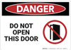 Danger: Do Not Open This Door - Wall Sign Danger: Do Not Open This Door - Wall Sign