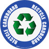 (Blue) Recycle Cardboard Floor Sign