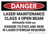 Danger: Laser Maintenance Class 4 Open Beam - Wall Sign Danger: Laser Maintenance Class 4 Open Beam - Wall Sign