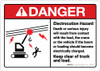 Danger: Electrocution Hazard Keep Clear Of Truck Load ANSI - Wall Sign Danger: Electrocution Hazard Keep Clear Of Truck Load ANSI - Wall Sign