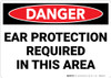 Danger: PPE Ear Protection Required In Area - Wall Sign
