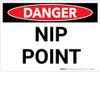 Danger: Nip Point Warning - Wall Sign Danger: Nip Point Warning - Wall Sign