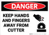Danger: Machine Hands Fingers Cutter - Wall Sign Danger: Machine Hands Fingers Cutter - Wall Sign