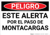 Danger: Spanish Look Out For Forklifts - Wall Sign