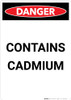 Contains Cadmium - Portrait Wall Sign