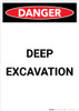 Deep Excavation - Portrait Wall Sign Deep Excavation - Portrait Wall Sign