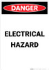 Electrical Hazard - Portrait Wall Sign Electrical Hazard - Portrait Wall Sign