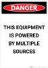 Electrical Powered Multiple Sources - Portrait Wall Sign
