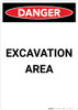 Excavation Area - Portrait Wall Sign Excavation Area - Portrait Wall Sign