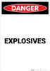 Explosives - Portrait Wall Sign Explosives - Portrait Wall Sign
