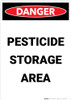 Poison Storage Area Keep Out Keep Doors Locked - Portrait Wall Sign