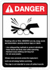 Danger: Roll Benders Guidelines ANSI - Wall Sign