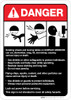 Danger: Surface Grinder Machine Guidelines ANSI - Wall Sign Danger: Surface Grinder Machine Guidelines ANSI - Wall Sign